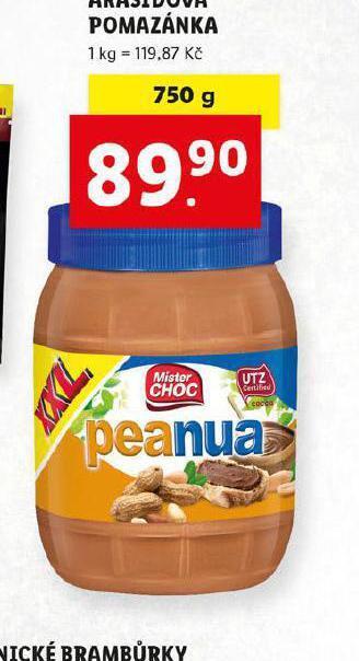 Lidl Arašídová pomazánka nabídka