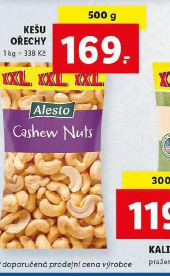 Lidl Kešu ořechy nabídka