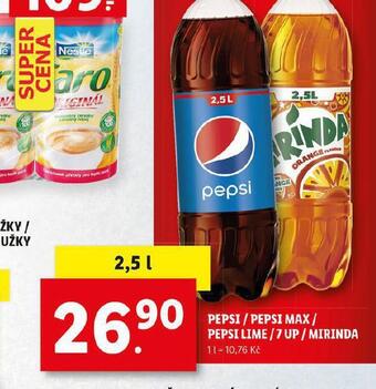 Lidl Pepsi / mirinda nabídka