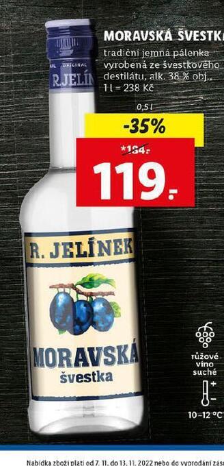 Lidl Moravská švestka nabídka