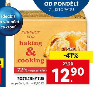 Lidl Rostlinný tuk nabídka