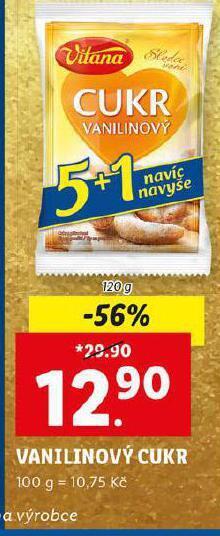 Lidl Vitana vanilinový cukr nabídka