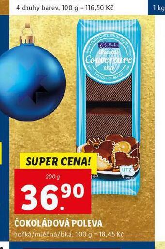 Lidl Čokoládová poleva nabídka