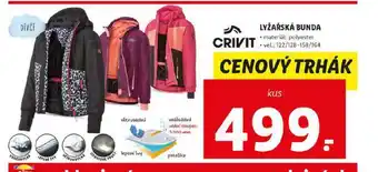 Lidl Dívčí lyžařská bunda nabídka