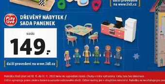 Lidl Dřevěný nábytek / sada panenek nabídka