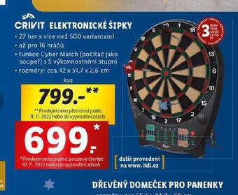 Lidl Elektronické šipky nabídka
