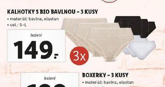 Lidl Kalhotky s bio bavlnou nabídka