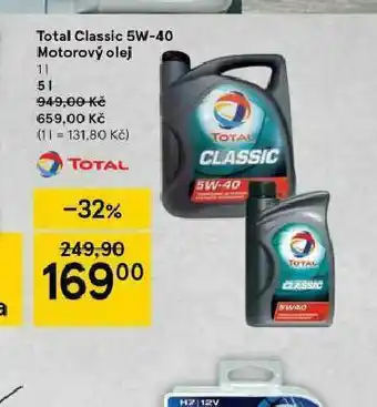 Tesco Total classic 5w-40 motorový olej nabídka