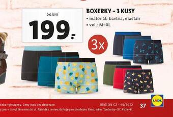 Lidl Boxerky nabídka
