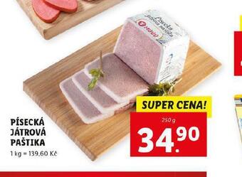 Lidl Písecká játrová paštika nabídka