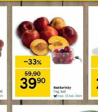 Tesco Nektarinky nabídka