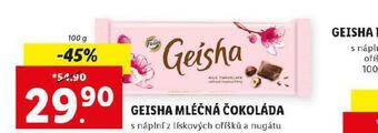 Lidl Geisha mléčná čokoláda nabídka