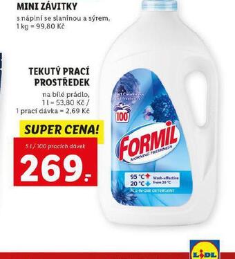 Lidl Formil tekutý prací prostředek nabídka