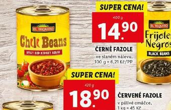 Lidl Červené fazole nabídka