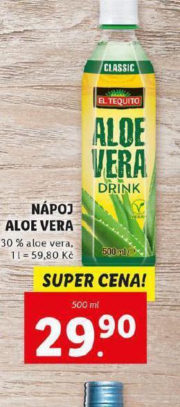 Lidl Nápoj aloe vera nabídka