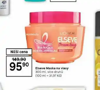 Tesco Elseve maska na vlasy nabídka