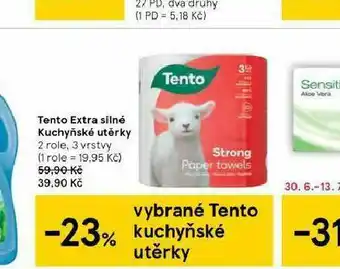 Tesco Tento eytra silné kuchyňské utěrky nabídka