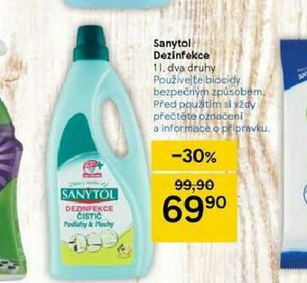 Tesco Sanytol dezinfekce nabídka