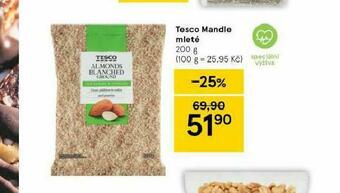 Tesco Tesco mandle mleté nabídka