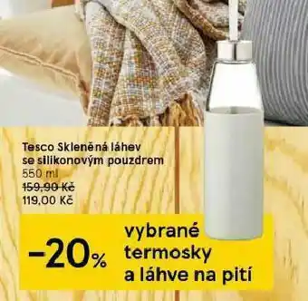 Skleněná láhev se silikonovým pouzdrem