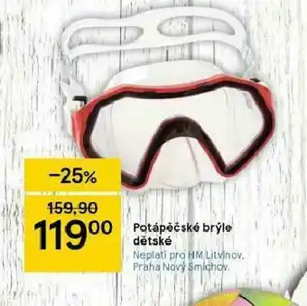 Potapěčské brýle dětské