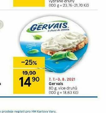 Tesco Gervais nabídka