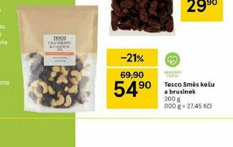 Tesco Tesco směs kešu a brusinek nabídka