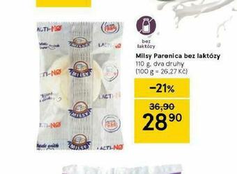 Tesco Milsy parenica bez laktózy nabídka