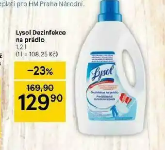 Lysol dezinfekce na prádlo