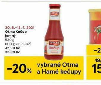 Tesco Otma kečup jemný nabídka