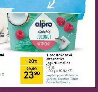 Tesco Alpro kokosová alternativa jogurtu nabídka