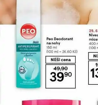 Tesco Peo deodorant na nohy nabídka