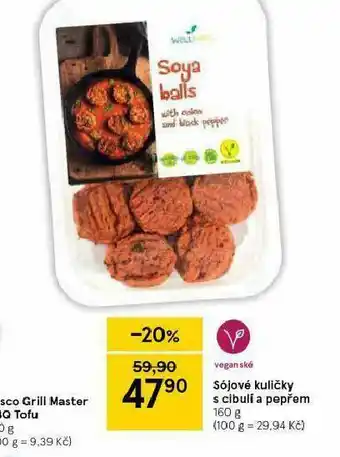 Tesco Sójové kuličky s cibulí a pepřem nabídka