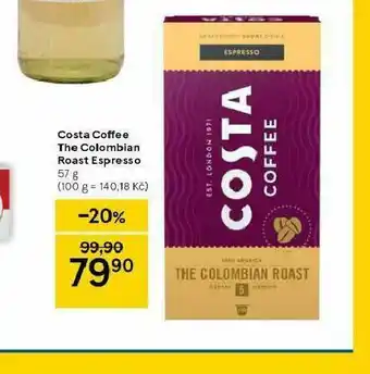 Tesco Costa coffee the colombian roast espresso nabídka