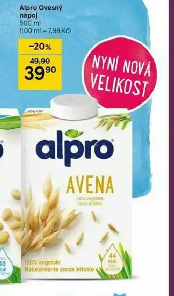 Tesco Alpro ovesný nápoj nabídka