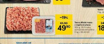 Tesco Mleté maso z vepřové plece nabídka