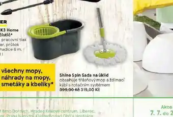 Tesco Shine spin sada na úklid nabídka