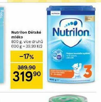 Tesco Nutrilon dětské mléko nabídka