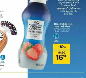 Tesco Tesco high protein jogurtový nápoj nabídka