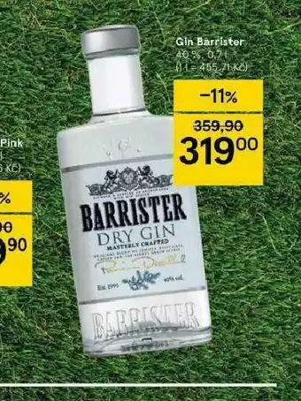 Tesco Gin barrister nabídka