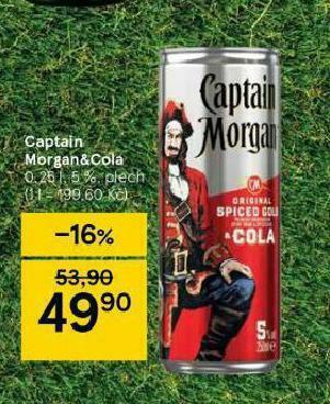 Tesco Captain morgan cola nabídka