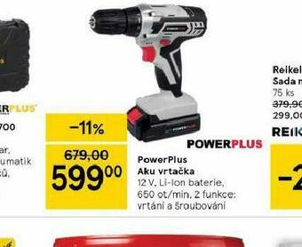 Tesco Powerplus aku vrtačka nabídka