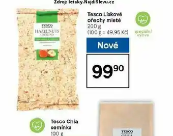 Tesco Tesco lískové ořechy mleté nabídka