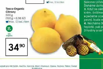 Tesco Tesco organic citrony nabídka