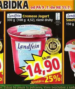 Norma Cremoso jogurt nabídka