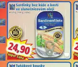 Norma Sardinky bez kůže a kostí ve slunečnicovém oleji nabídka