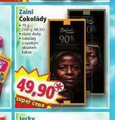 Norma Zaini čokoláda nabídka