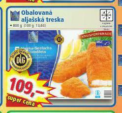 Norma Obalovaná aljašská treska nabídka