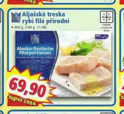 Aljašská treska rybí filé přírodní