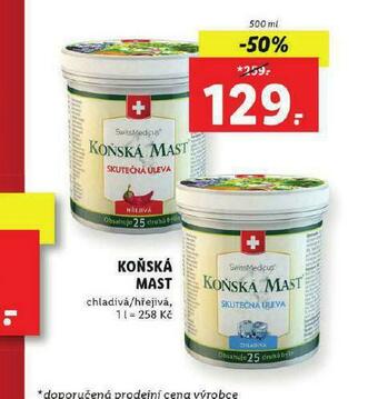Lidl Koňská mast nabídka